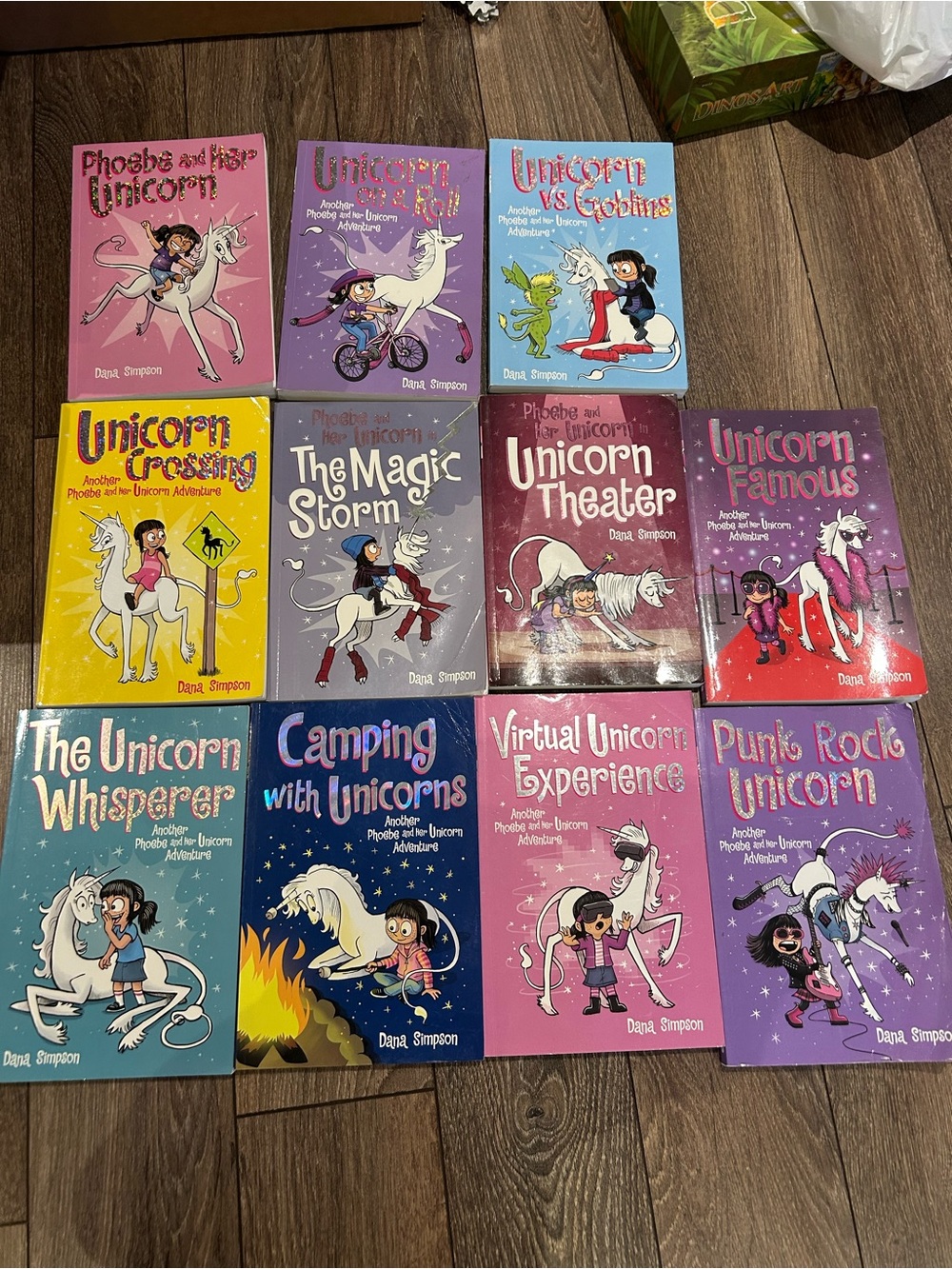 Scholastic Unicorn Kids Book Set - Pink, Purple, Blue, Yellow